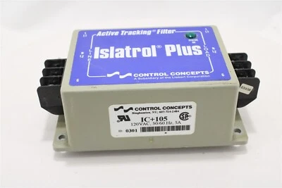Emerson Control Concepts IC+105 Active Tracking Power Line Filter, 120V AC, 5A - Image 1 of 4