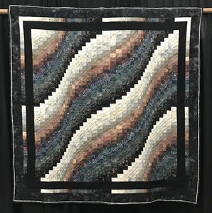 Pre-cut Bargello quilt kit - (60) 1.5" strips (3 each of 20 Batiks) - Picture 1 of 9
