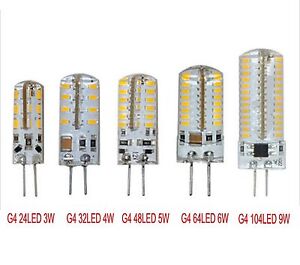 G4 3014 SMD Silicone Crystal Lamp Light LED Bulb Chandelier AC/DC12V 24V