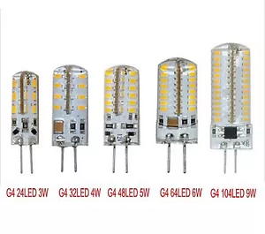 G4 3014 SMD Silicone Crystal Lamp Light LED Bulb Chandelier DC12V AC110V /220V - Picture 1 of 9