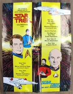 VINTAGE STAR TREK THE NEXT GENERATION POSTER 1991 PARAMOUNT DC COMICS 22X17 - Picture 1 of 7