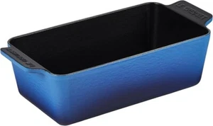Le Creuset Loaf Pan 23cm Marseille Blue Cake Bread Terrine Mold Cast Enamel Pot - Picture 1 of 6