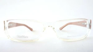 Brillenfassungen Damen Designer Brillen Max Mara durchsichtig rechteckig Gr. M - Picture 1 of 5