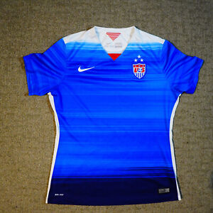 NIKE USA SOCCER JERSEY 2015 3-Stars HOME Womens Sz LARGE United States US Soccer