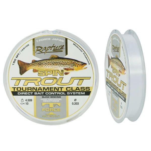 FILO MULINELLO RAPTURE SPIN TROUT 150 mt COLORE TRASPARENTE - Immagine 1 di 1
