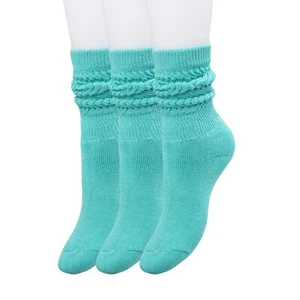 Cotton Kids Long Socks Knee High Slouch Socks 3 Pairs 3 to 15 Years Old - Picture 1 of 58