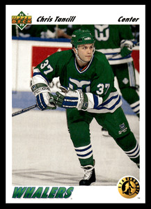 1991 Upper Deck Chris Tancill #455 Hartford Whalers NHL Hockey Base Set