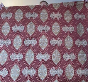 Vintage Renaissance Reststoff 2,5 Yards in Burgund/Gold - Bild 1 von 11