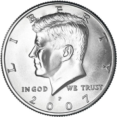 2007 P Kennedy Half Dollar Satin Finish Cover