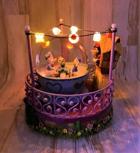 Donald Duck Huey Louie Dooey Snow Globe Tea Cup Music Box Disney - Picture 1 of 10