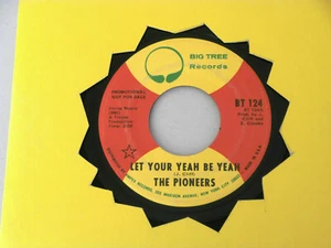PIONEERS~ LET YOUR YEAH BE YEAH~ RARE PROMO~ VG++~ BIG TREE ~REGGAE~POP - Picture 1 of 2