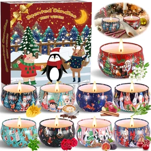 Candele Profumate Natalizie, 9 Pezzi Idee Regalo Natale Donna Candele Profumate  - Foto 1 di 12