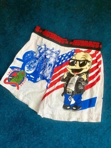 Boxer vintage anni 90 Rugrats Nickelodeon Tommy bandiera americana USA-Bambini RARO - Foto 1 di 8