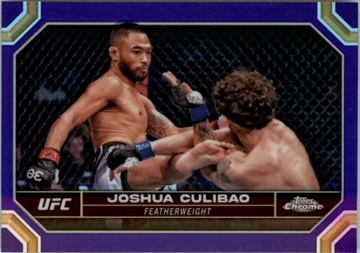 2024 Topps Chrome UFC Purple Refractors #101 Joshua Culibao - MMA - Image 1 of 2