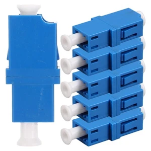 6 Pcs Fiber Optic Coupler Adapter Patch Panel Connector - Afbeelding 1 van 12