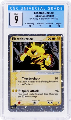2003 Pokemon Ex Ruby and Sapphire Electabuzz Ex Holo #97 CGC 9 - Image 1 of 2