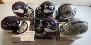 Riddell Mini Casco Firmato Autografo Auto Lotto di 6 Krause Otto Kapp Etc Lotto #3 - Foto 1 di 6
