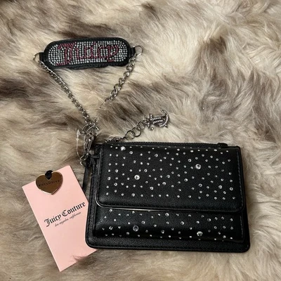 NWT Juicy Couture All That Glitters Wristlet - Liquorice Black - Image 1 of 4