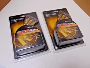 Two RadioShack Gold Series Stereo Audio Video Cable 6 Feet Sealed Model 15-1508 - Picture 1 of 12