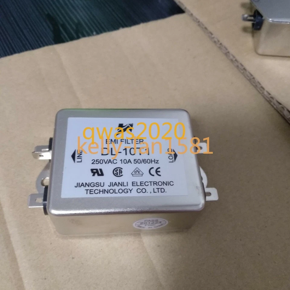 1 pieza Nuevo Filtro de alimentación de CA monofásico EMI FILTER DL-10T1 250V 10A 50/60HZ Foto 1 de 1