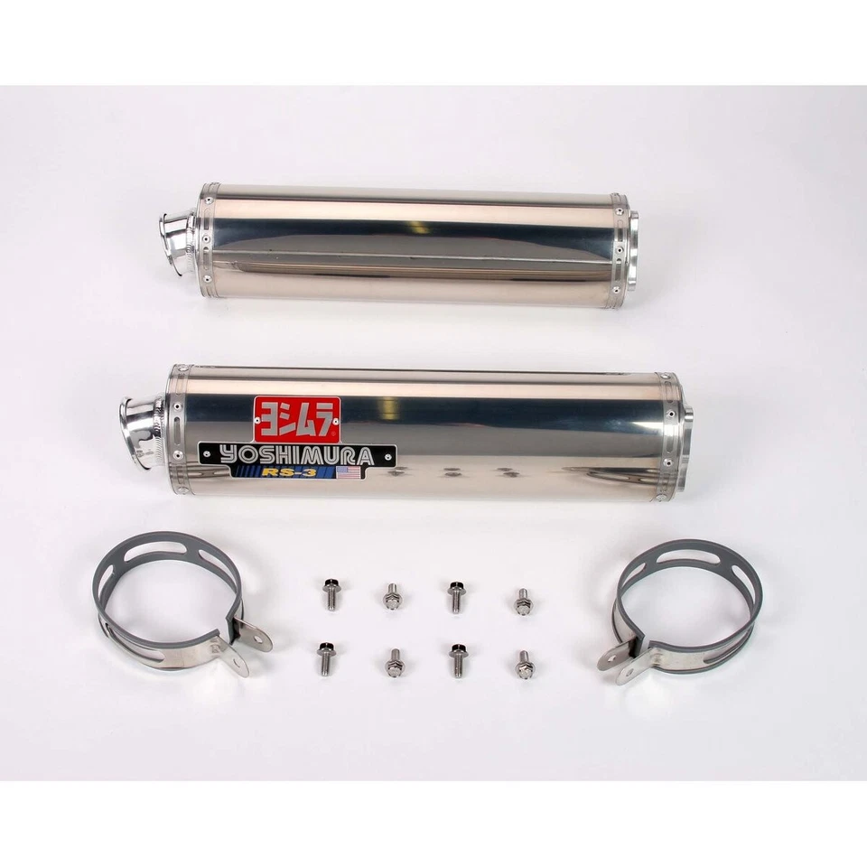 Yoshimura RS-3 Dual Oval Race Bolt-On Muffler - R149SO - Image 1 of 1