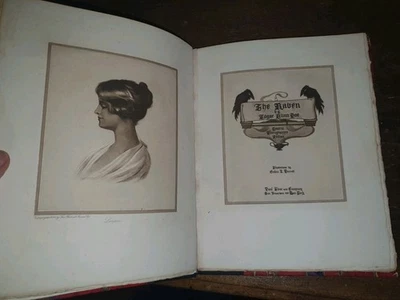 1907 THE RAVEN & THE PHILOSOPHY OF COMPOSITION BY EDGAR ALLAN POE 10 PLATES * - Image 1 of 4