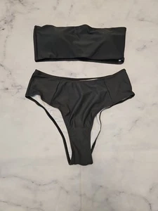 Traje de baño para mujer 2 piezas verde oscuro... Talla grande - Imagen 1 de 6