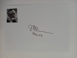 James M. Buchanan - Nobelpreisträger Wirtschaftswissenschaften 1986 - original A - Bild 1 von 1