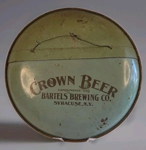 Cartel Cargador Bandeja Publicitaria Bartel's Beer Brewing Co Siracusa, NY 1890s 17.5"D - Imagen 1 de 15