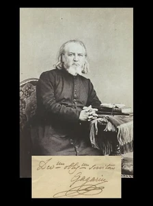 Ivan Gagarine (1814-1882) - Prêtre jésuite & écrivain - Rare signature + Photo - Foto 1 di 3