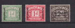 BECHUANALAND SG D 1-3 1926 POSTAGE DUES SET M/M - Picture 1 of 2