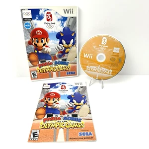 Mario & Sonic at the Olympic Games (Nintendo Wii, 2007) CIB Complete Tested - Picture 1 of 5