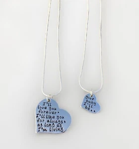 I'll Love You Forever, Like You For Always Necklace Gift Set for Mom & Child - Picture 1 of 5