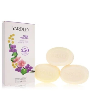 April Violets by Yardley London 3 x 3.5 oz Soap 3.5 oz For Women - Picture 1 of 5