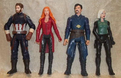 Marvel Avengers 6" Figuras Lote de 4 Capitán América Viuda Negra Bruja Escarlata Foto 1 de 4