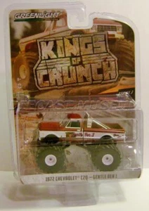 1972 '72 CHEVY C20 BEN 1 MONSTER TRUCK KING OF CRUNCH 3 GREENLIGHT DIECAST 2019 - Picture 1 of 2