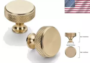 Elegantes perillas doradas moleteadas de 20 piezas para gabinetes y cajones: "LAS MÁS BARATAS DE EBAY" - Imagen 1 de 6