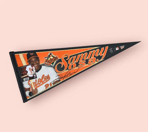 2005 Sammy Sosa Limited Edition Baltimore Orioles Pennant Wincraft #582 Cover