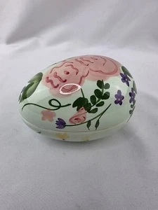 Vintage Ceramic Easter Egg with Decorative Box - Picture 1 of 10