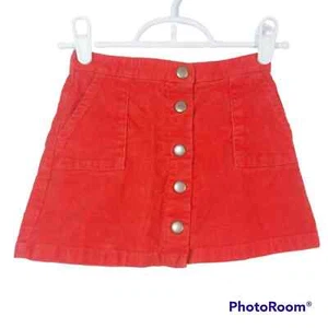 Mini Biden Burnt Orange Corduroy Skirt Size 3-4 Yrs - Picture 1 of 5
