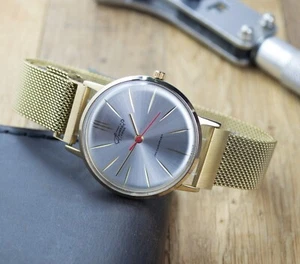 Reloj de pulsera Poljot Vympel para hombre 23 joyas delgado URSS soviético raro oro regalo para hombre - Imagen 1 de 14