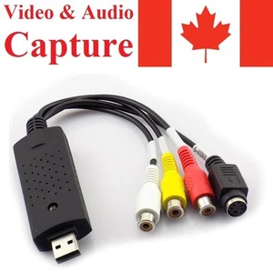 USB 2.0 Video Audio Capture Card Adapter VHS VCR TV to DVD Converter - Zdjęcie 1 z 2