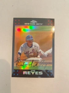 Topps 2007 refractor cromado Jose Reyes New York Mets - Imagen 1 de 2