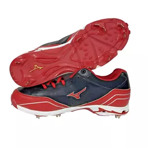 Mizuno 9-Spike Advanced Classic 7 Baseball Cleat-Red & Black-Sizes 15 & 16 -New! - Picture 1 of 12
