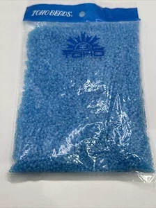 8/0 TOHO ROUND Transparent Rainbow Frosted Aquamarine Beads (250g/.25Kilo) - Picture 1 of 3