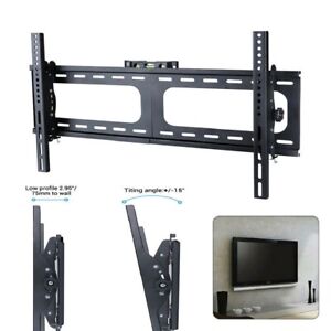 Large Fixed Flat To Wall Silm TV Bracket Mount For 23 32 45 50 55 65 70" Screens