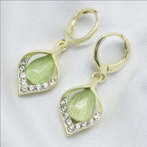 Luxury Faux Opal Zircon Dangle Earrings Cute Earring Gifts Accessory Gift - Picture 1 of 5