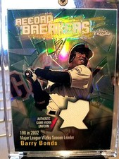 2003 BARRY BONDS TOPPS CHROME RECORD BREAKERS "RELIC" GEM