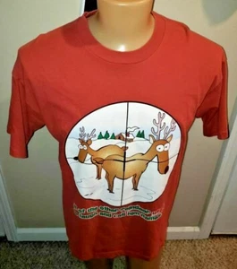 Vintage Rudolph Weihnachten T-Shirt einzeln genäht Größe XL - Bild 1 von 4