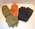 1951 Vintage Military Trigger Finger Cold weather mittens & wool gloves Size M